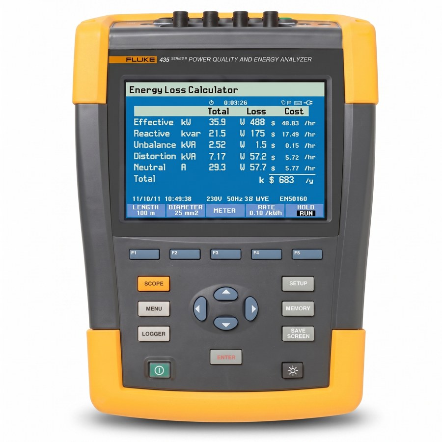 Analizador de calidad de energía Fluke 435 Serie II